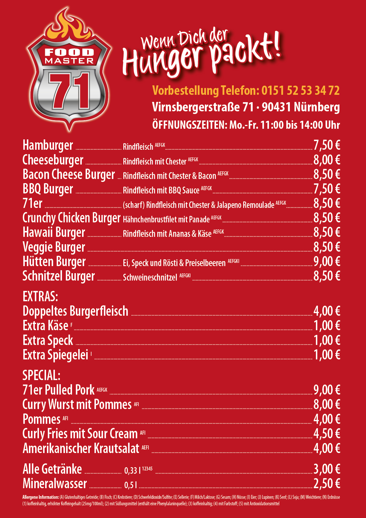 FM71 Speisekarte A4 06 2025